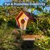 9 DIY Bird House Kits for Children to Build, Unfinished Wood Birdhouses for Kids to Paint