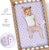 3 Pack GROW WILD Crib Sheets - Soft & Stretchy Jersey Cotton Fitted Baby Crib Sheets for Girls, Cute Toddler Bed Sheets