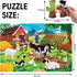 Puzzles,48 3-5,Children 4-8 Jumbo Floor Puzzle for Kids,Farm Animals Jigsaw Large Piece Barn Puzzle for Toddler Ages