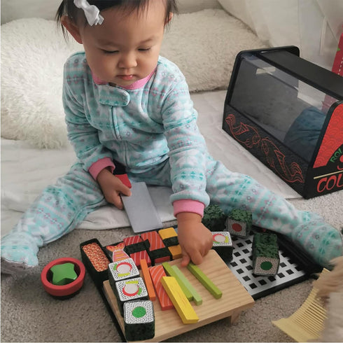 Set Melissa & Doug Sushi Slicing Wooden Play Food