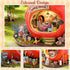 1:100 TuKIIE DIY Miniature House Kit with Furniture, Scale Creative Room Mini Wooden Dollhouse Book Nook for Kids Teens