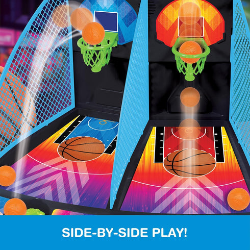 Game Zone Arcade Basketball - Fast-paced Tabletop Multiplayer Game for Ages 6+ - Indoor & Outdoor Skill Game