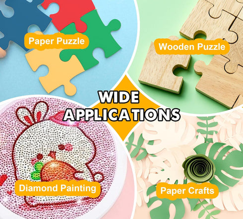 YumCraft 7oz Puzzle Glue Clear Drying, High Gloss Jigsaw Puzzle Saver with Precision Applicator, Non-Toxic Puzzle