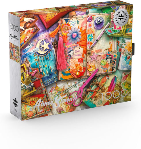 Buffalo Games - Aimee Stewart - The Junk Journaler's Desk - 1000 Piece Jigsaw Puzzle for Adults
