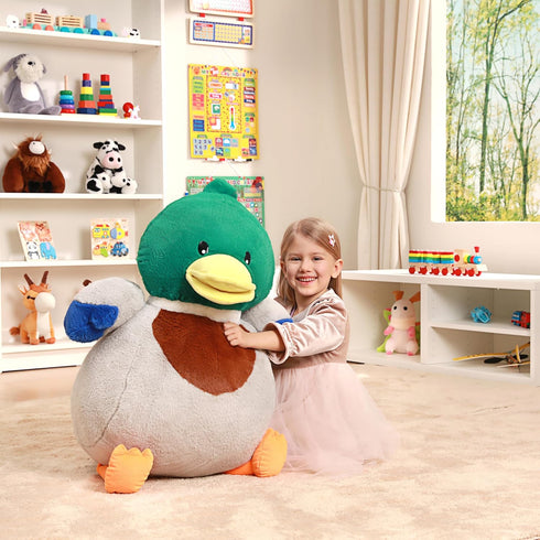 Toys,24.5" IKASA Giant Duck Stuffed Animal Plush Toy,Large Big Jumbo Soft Mallard Huge Size Cute Fluffy Fat