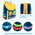 Busy Board - Toddler Backpack with Buckles and Learning Activity Toys for Developing Fine Motor Skills