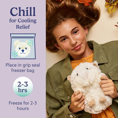 warmies Microwavable & Weighted Stuffed Animals, Hamster - Heated Stuffed Animal Plushie for Warmth & Comfort - Cute