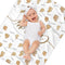 Novusopt Personalized Baby Blanket Custom Bunny Flannel Blanket with Name Sublimation Receiving Lightweight