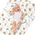 Novusopt Personalized Baby Blanket Custom Bunny Flannel Blanket with Name Sublimation Receiving Lightweight