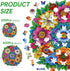 200 12.4x11.4 Qiuenisray Mother's Day Wooden Puzzles for Adults Pieces, Spring Flower Jigsaw Puzzles for Woman