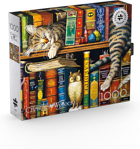 Buffalo Games - Charles Wysocki - Frederick The Literate - 1000 Piece Jigsaw Puzzle for Adults, Finished Size 26.75 x