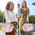Jaffzora S1 S2, Pack, Breast Pump Bag Compatible with Spectra and Breastmilk Baby Bottle Cooler Bag with Ice Pink