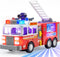 JOYIN LED Fire Truck Toy for Toddlers, Bump and Go Fire Engine with LED Projections, Kids Birthday Gift
