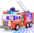 JOYIN LED Fire Truck Toy for Toddlers, Bump and Go Fire Engine with LED Projections, Kids Birthday Gift