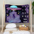 60x40in 48x40in) UFO Baby Monthly Milestone Blanket, Soft Flannel, Alien Round Spaceship, Newborn Mom Gifts, Baby