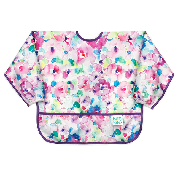 Bumkins Sleeved Bib for Girl or Boy, Baby and Toddler for 6-24