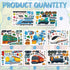 Auzesto 24 Sheets Make Your Own Train Stickers, Funny High-Speed Train Make a Face Stickers DIY Trains Mix and Match