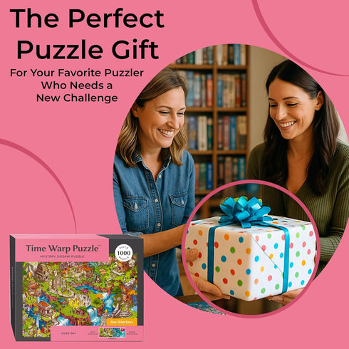 1 1000 Time Warp Puzzle Series Day to Night Hidden Scene | Piece Jigsaw Puzzle for Adults | Discover a Story that