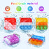 30 Pack 4-8,8-12 Kids Party Favors Fidget Toys Bulk Mini Pop Fidget Keychain Its Birthday Party Favors for Kids Small