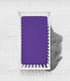 Bacati Solid Purple Fitted Crib Sheet - 28" x 52", Soft Breathable 100% Cotton for Girls