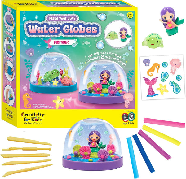 Creativity for Kids Make Your Own Water Globes: Mermaids Kit | Sculpt,