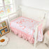 Set 4 Sets, Set Set, Crib Bedding for Baby Girls and Boys, Piece Infant Nursery Bedding Baby Comforter for Crib, Pink
