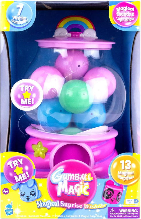 Cepia 7 410 Gumball Magic Gumball Machine Toy Interactive Light Up Surprise Machine with Gumball Reveals, Squishy