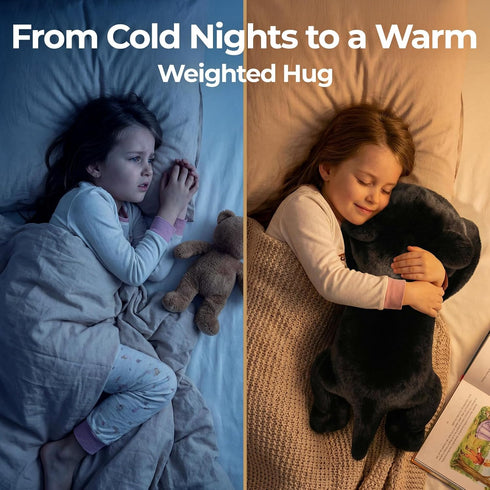 5 lbs 23 Inch Mewaii Weighted Stuffed Animals Adjustable, Heated & Coolable Plush for Realistic Hug, Microwavable