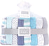 Hudson Baby Unisex Bamboo Washcloth Bundle, Shark Theme, One Size