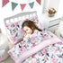 Set 4 Set, Set, Pea Pod Toddler Bedding for Girls, Piece Soft & Breathable Floral Crib Bedding Bed-in-A-Bag Toddler