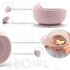 Silicone Baby Feeding Set, First Stage Baby Eating Supplies, Suction Bowl, Bib, Spoon, Gift Bag, 6-12 Months