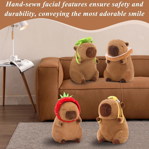 9 Inch Cute Capybara Plush,Capybara Stuffed Animal,Capibaras Peluches Kawaii Fluffy Soft Plush for Teens Birthday Gift