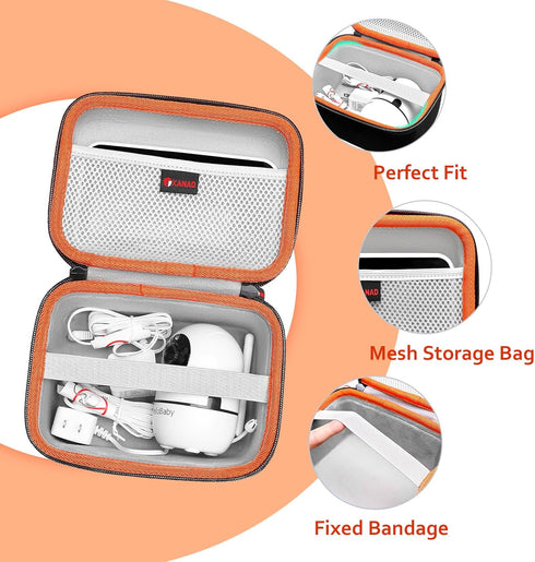XANAD Hard Case for Infant Optics DXR-8 PRO or HelloBaby Monitor or VTech VM819-2 Video Baby Monitor