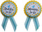 Amy's Bubbling Boutique, Inc. Duck Baby Shower Pin, Mommy & Daddy to Be, Yellow & Blue It's a Boy, Baby Sprinkle Gender