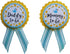 Amy's Bubbling Boutique, Inc. Duck Baby Shower Pin, Mommy & Daddy to Be, Yellow & Blue It's a Boy, Baby Sprinkle Gender