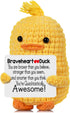 Inspirational Crochet Animals Stress Anxiety Relief Toys, Positive Affirmation Companion Crochet Duck,