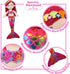 June Garden 16.5" Sparkly Mermaid Aurelia - Soft Plush Stuffed Mermaid Doll Gift for Toddler Girls