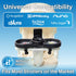 TinyTrends 4-in-1 360 Make Strolls Easier Stroller Snack Tray with Phone Holder, Cup Holder & Dual Compartments
