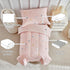 Set Girls,4 Sets,Pink Set,Includes DuShow Cotton Toddler Bedding for Piece Toddler Bed Star Pattern Kids Comforter