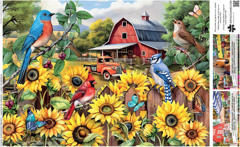 Buffalo Games - Tom Wood - 500 Piece Jigsaw Puzzle for Adults - Sunflower Friends - Perfect for Game Nights