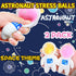 Kawaite 2 Pack Astronauts Squishy Stress Ball Squeeze Fidget Toys for Kids and Adults - Gold and Pink Astronauts
