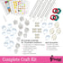 8-12+ 200 Pinwheel Crafts Pendant Jewelry Making Kit for Girls Years, Necklace and Bracelet Making Kit for Kids Single