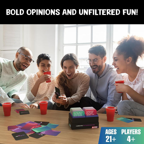 Uncoated Party Game for Adults Ages 21+, Hilarious & Interactive Card Game for Game Night & Gatherings