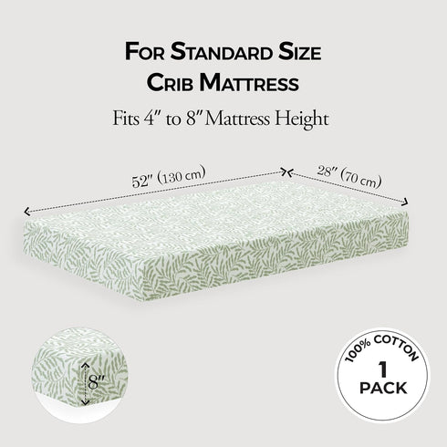Sheets,100% Sheet,1 Pack, 100% 52x28 Dreamology Standard Muslin Crib Cotton Muslin Crib Baby Crib Sheet Girls, Boys