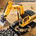 XINNOVEL 6-12, 11CH 2.4Ghz 3 4 5 6 7 8 9 10 11 12 Remote Control Excavator Toys for Boys Age RC Sand Digger with Metal