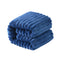 NTBAY Plush Flannel Baby Blanket, 30x40 Inches Navy Blue Cozy Unisex Toddler Blanket for Stroller, Crib, Travel