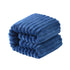 NTBAY Plush Flannel Baby Blanket, 30x40 Inches Navy Blue Cozy Unisex Toddler Blanket for Stroller, Crib, Travel