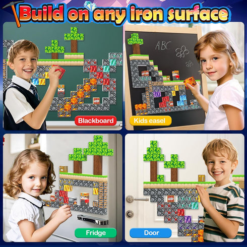 Norline 100PCS 3-5 4-8 5-7 8-12, 3+ Girls(0.8") Magnetic Blocks Building Toys, STEM Learning Sensory Toys for Kids Age