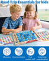 3 4 5 Coogam Memory Matching Game, Wooden Board Travel Toy with Memory Cards, Essential Activity for Road Trip