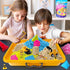 Set 4lbs ESSENSON Sensory Bin - Play Sand Kit with Construction Toy Truck and Magical Sand, Pretend Play Beach Sensory